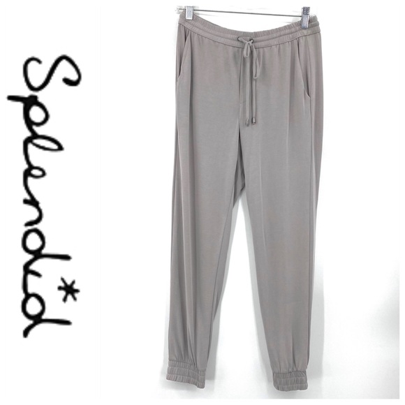 💕SALE💕 Splendid Gray Silky Joggers - Picture 3 of 10